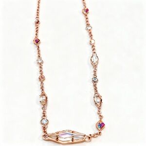 Kendra Scott Debra Rose Gold Cubic Zirconia Necklace